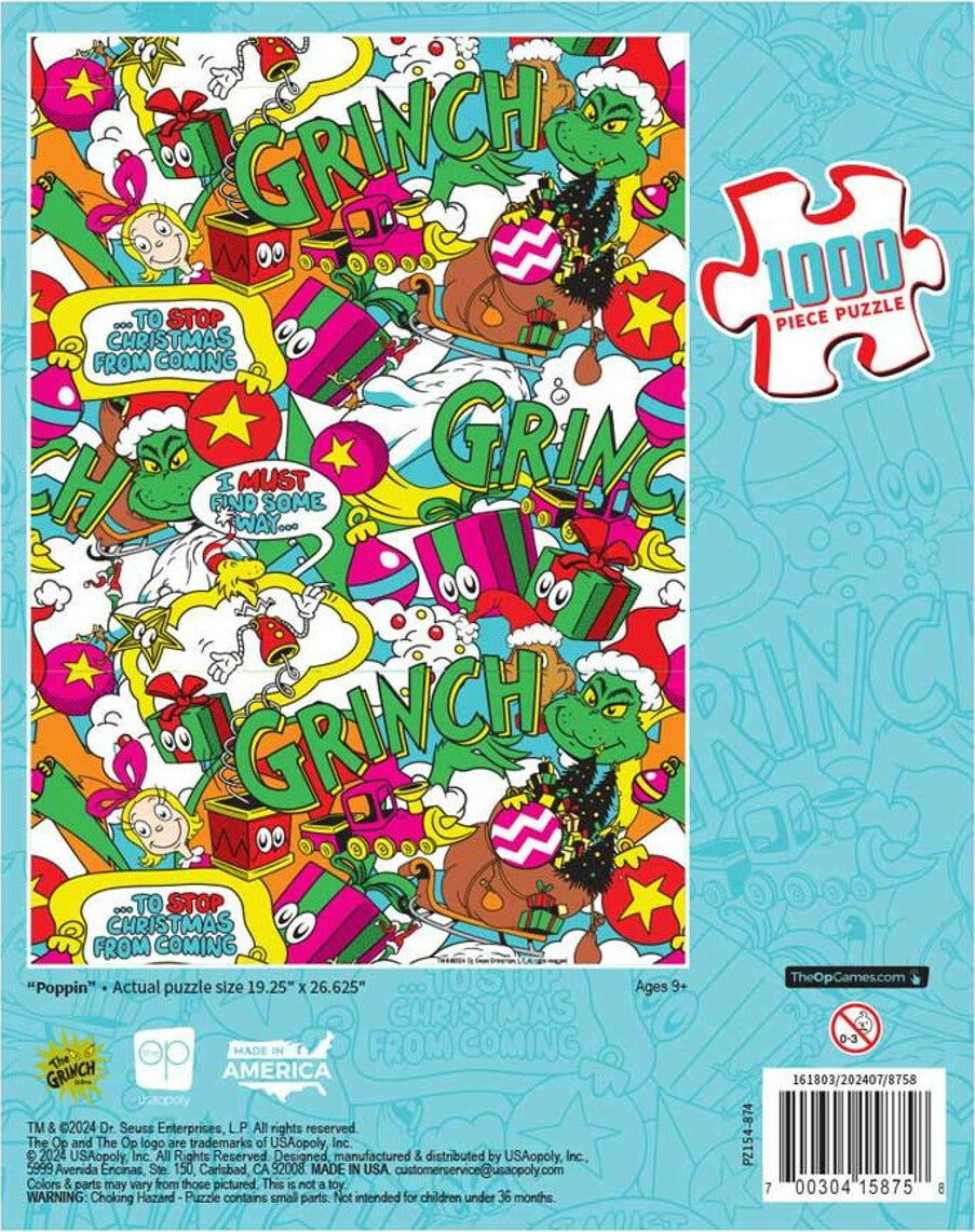 Puzzle: The Grinch "Poppin" 1000 piece