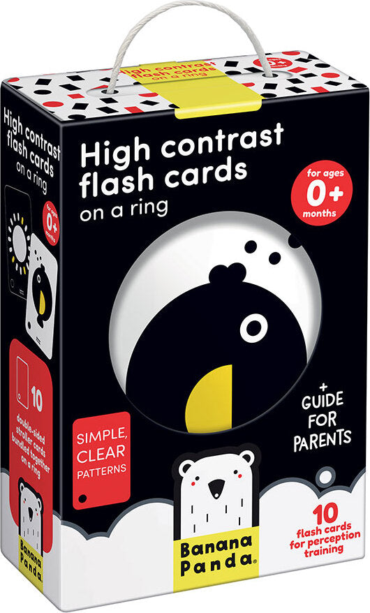High Contrast Flash Cards on a Ring 0 Months+