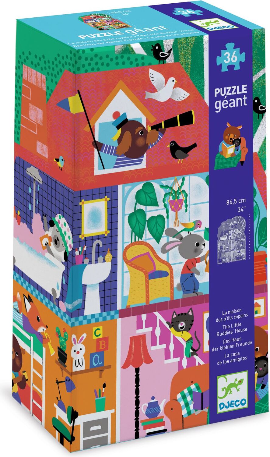 The Little Buddies' House 36 pc Giant Floor Jigsaw Puzzle