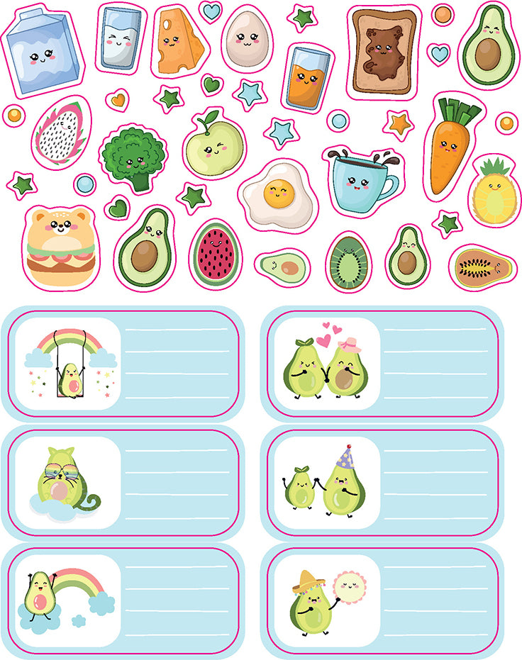 Avocado & Friends: Kawaii Activity Fun (With Over 200 Stickers!)