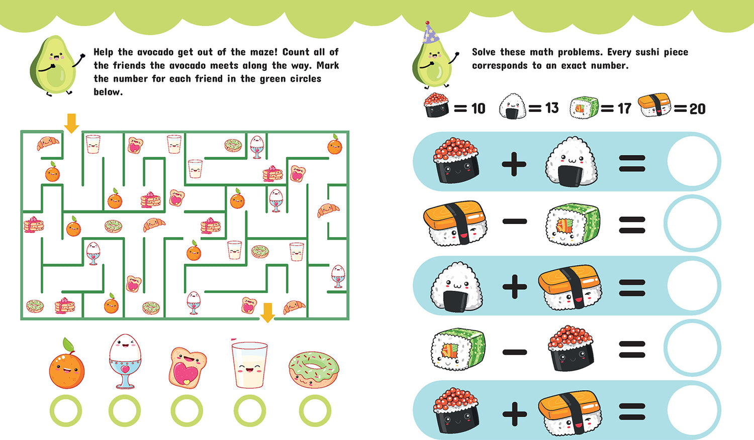 Avocado & Friends: Kawaii Activity Fun (With Over 200 Stickers!)