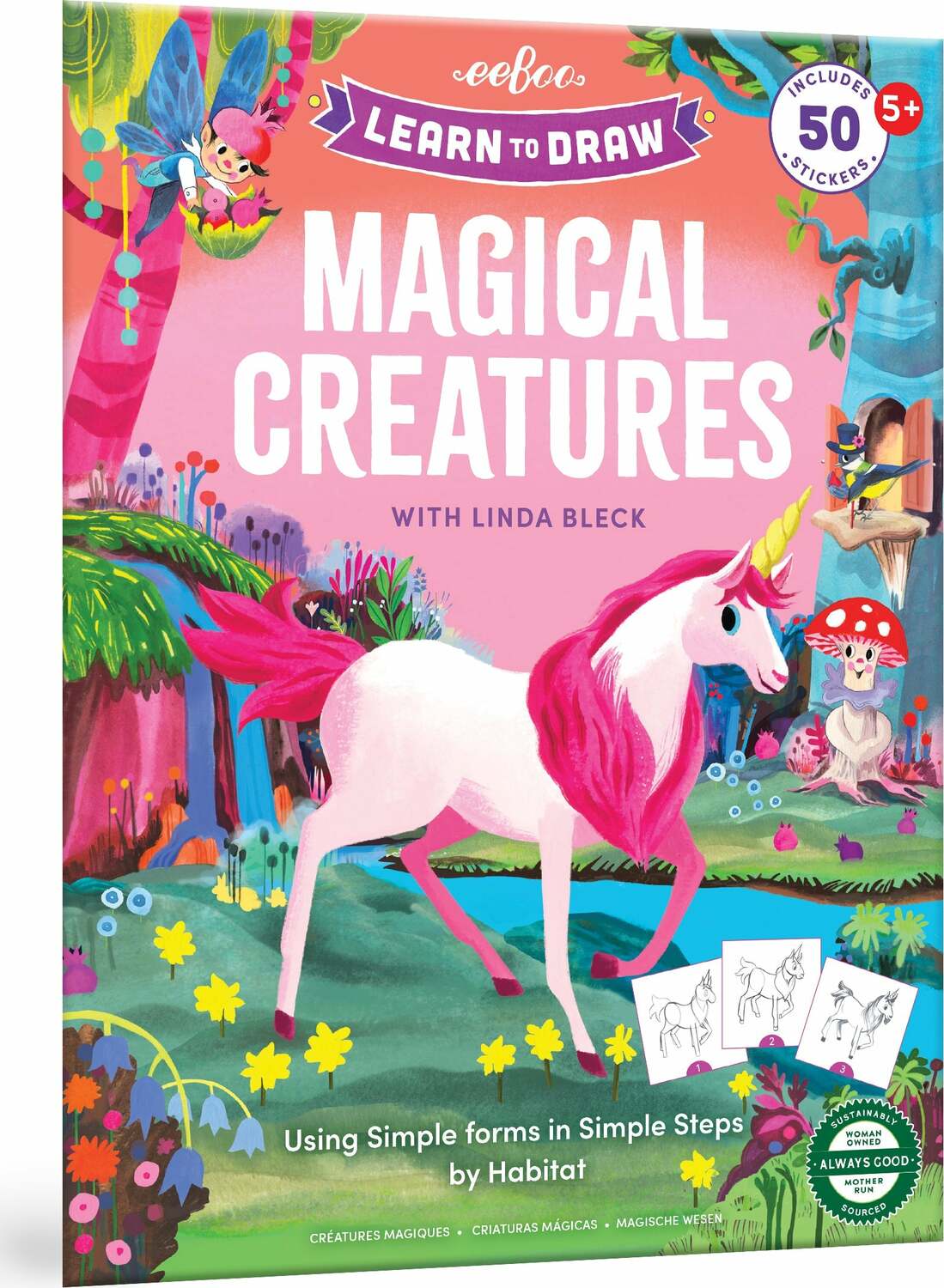 Learn to Draw Magical Creatures (Art book with Stickers)