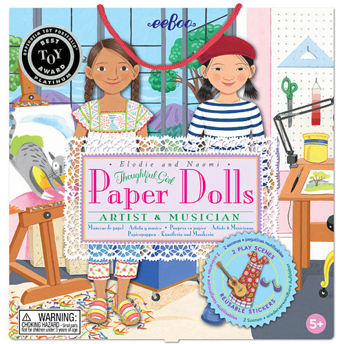 Musician & Artist (paper dolls + dino sets )