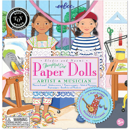 Musician & Artist (paper dolls + dino sets )