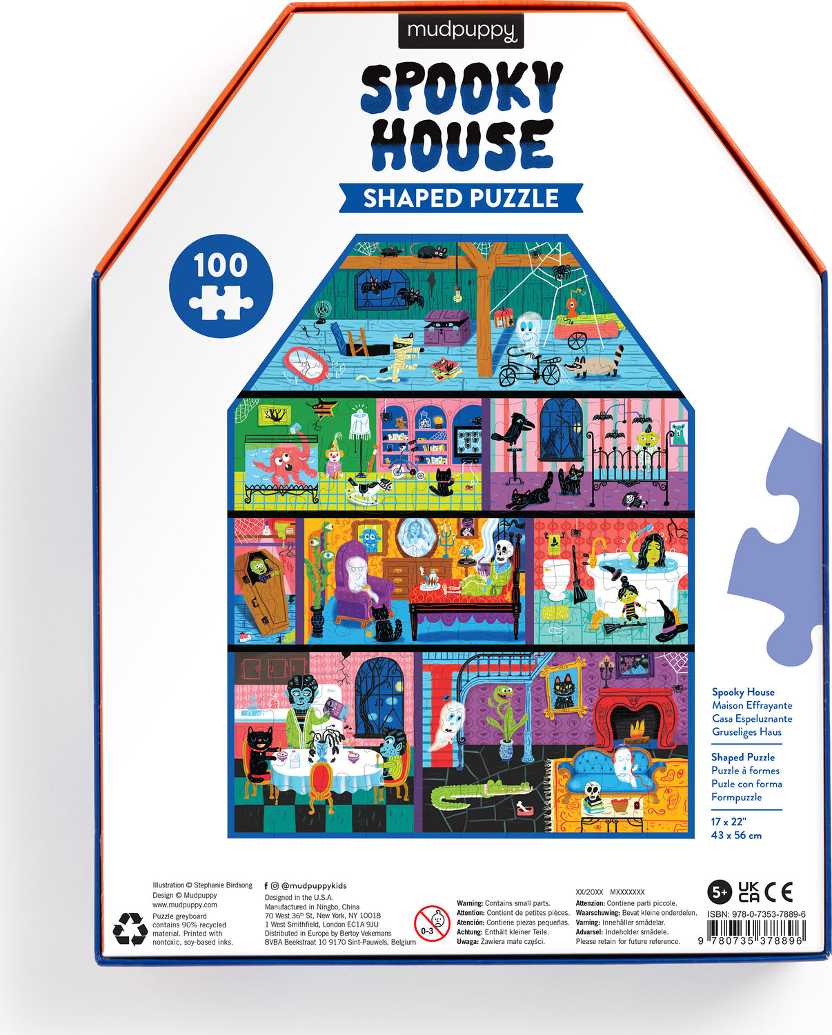 Spooky House 100 piece House-Shaped Puzzle