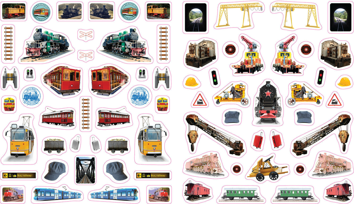 Eyelike Stickers: Trains