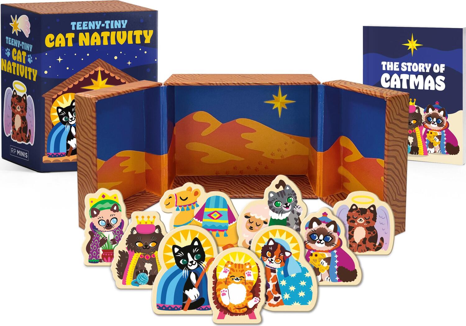 Teeny-Tiny Cat Nativity