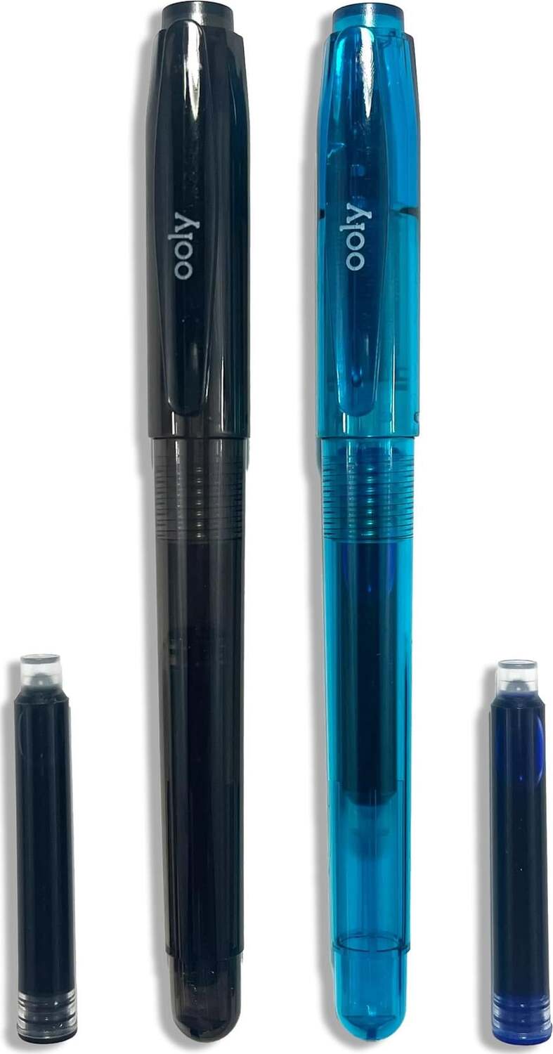 Splendid Duo Fountain Pens - Black & Blue Ink - Set of 2