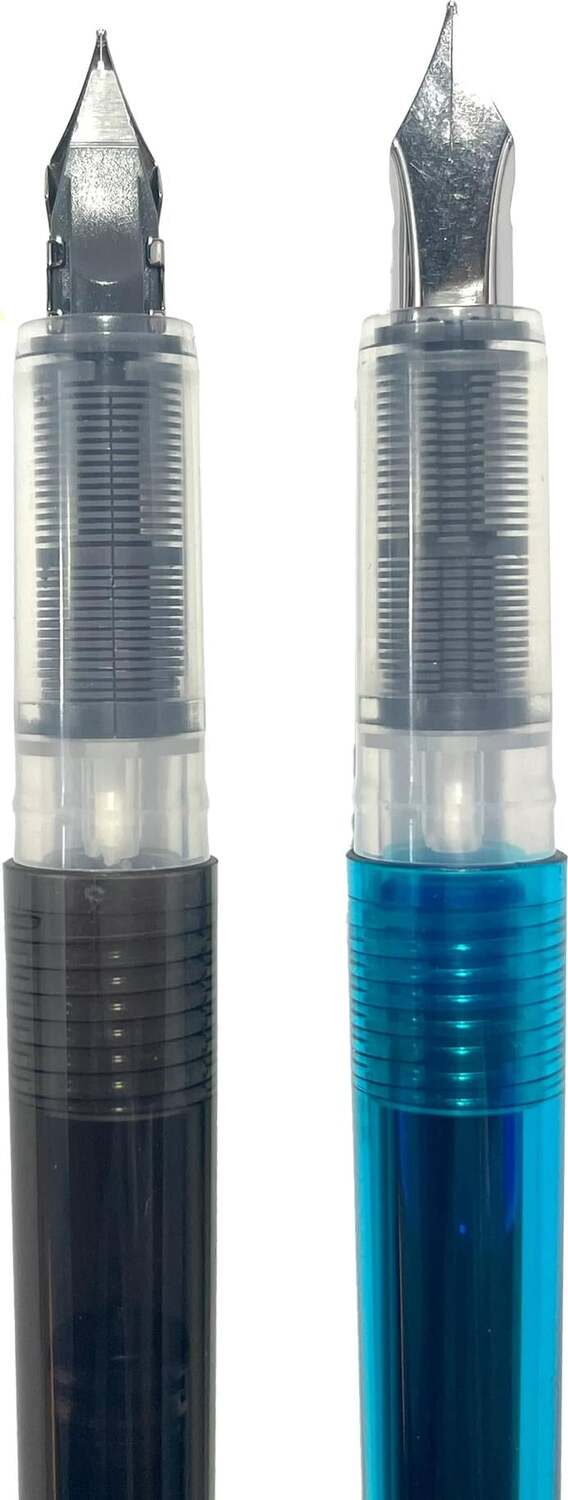 Splendid Duo Fountain Pens - Black & Blue Ink - Set of 2