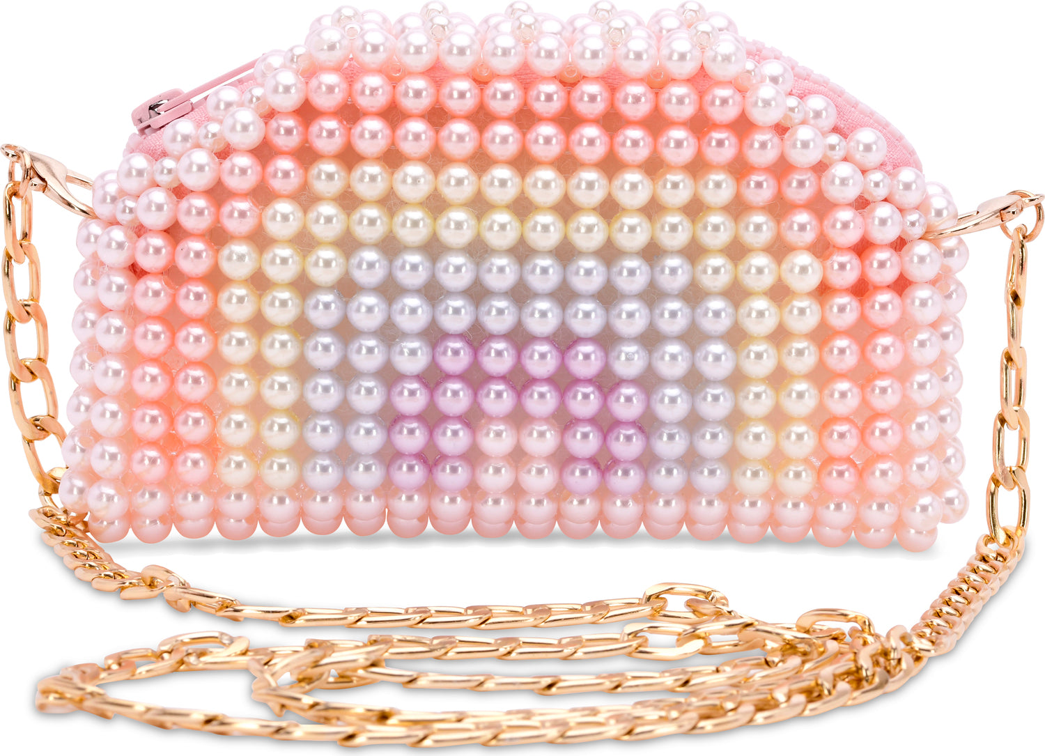 Rainbow Beaded Crossbody Bag
