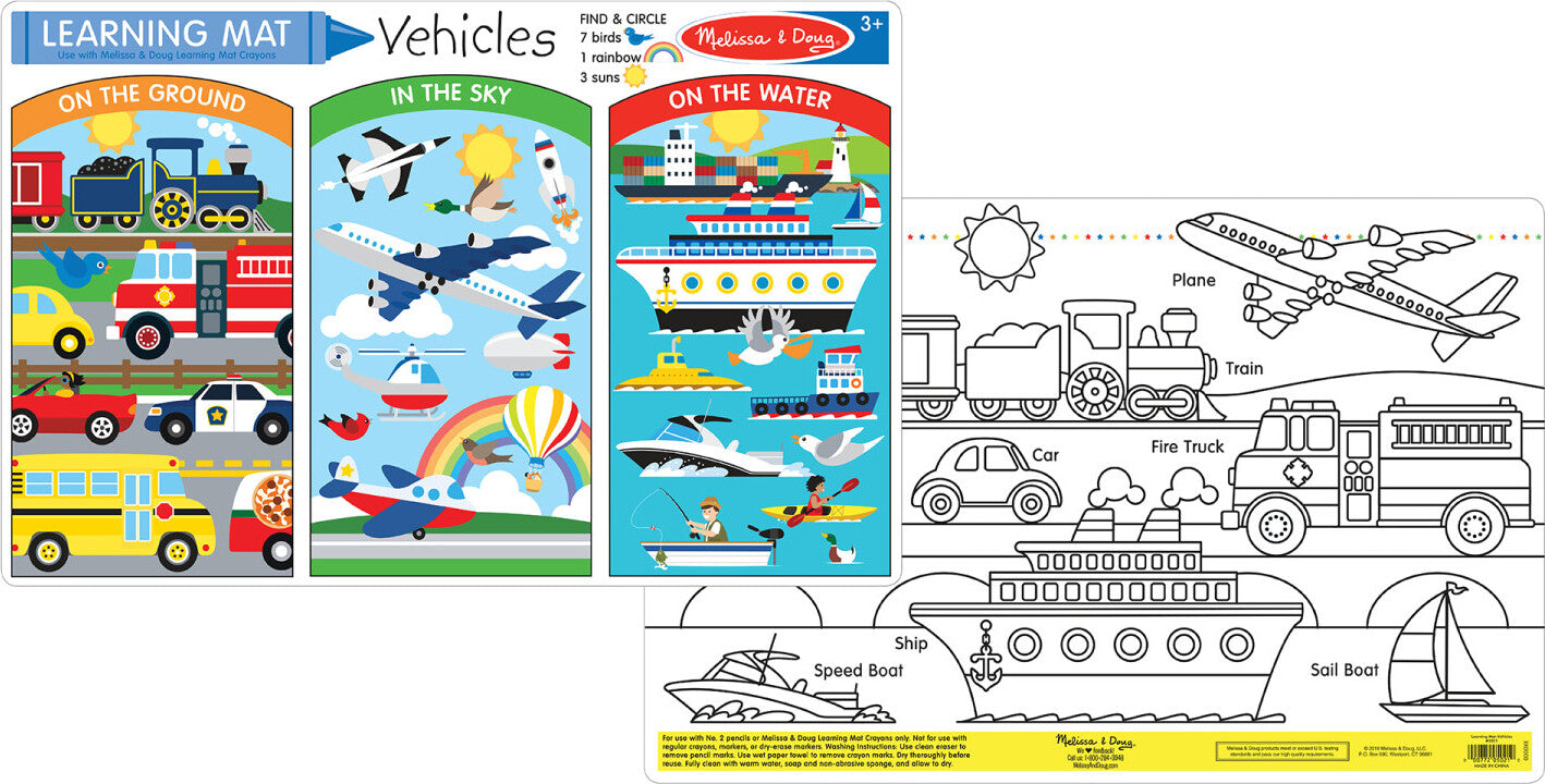 Vehicles Write-A-Mat (Bundle Of 6)