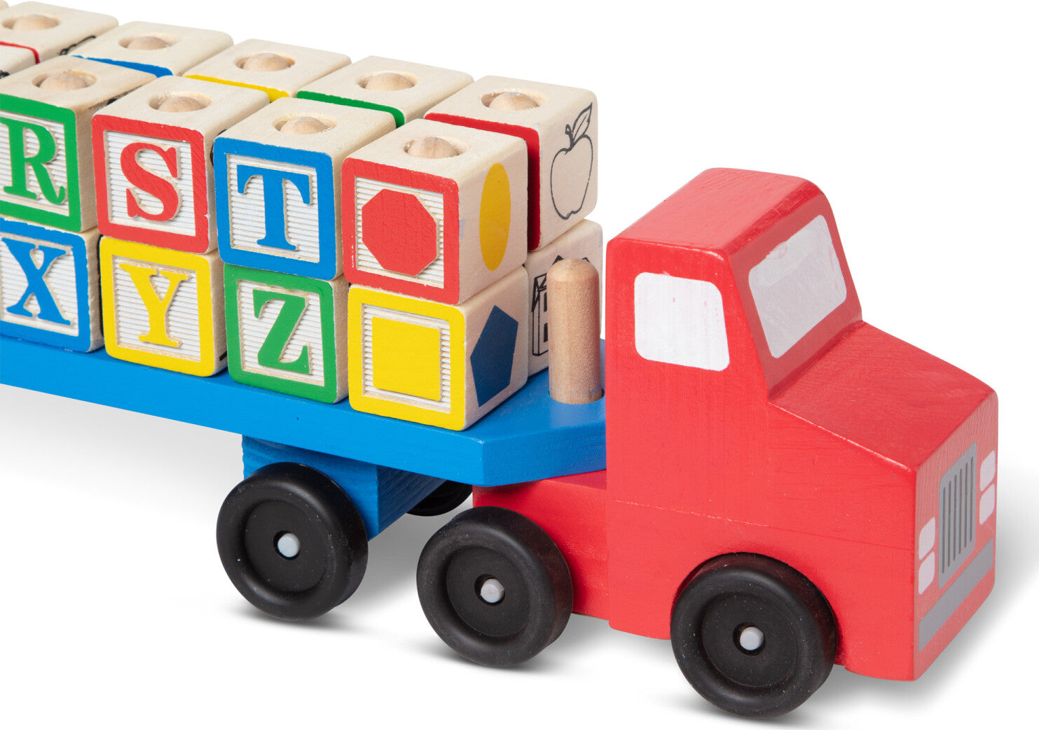 Alphabet Blocks Wooden Truck