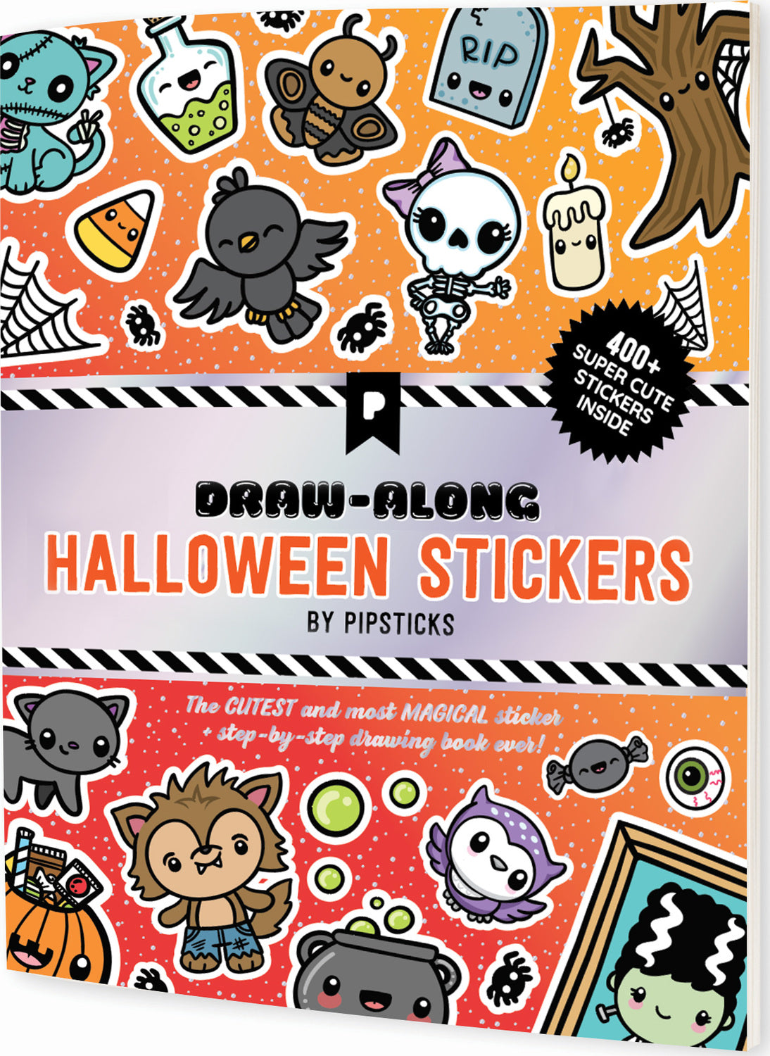 Draw-Along Halloween Sticker Book