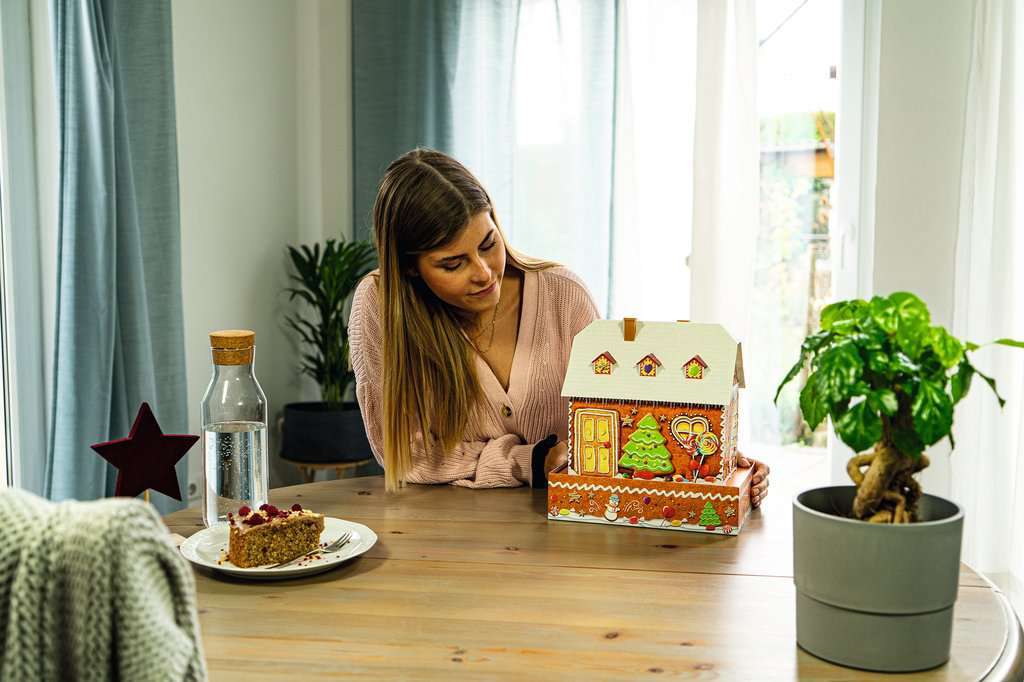 Gingerbread House - Night Edition (216 pc puzzle-buildings)