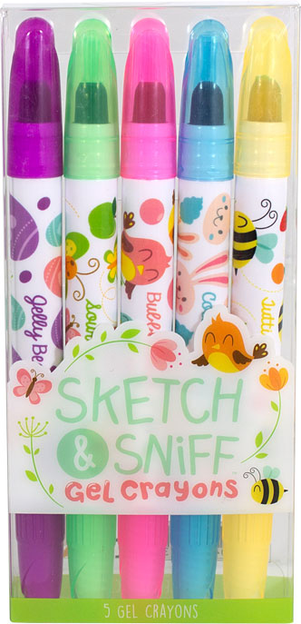 Sketch & Sniff Spring Gel Crayons 5-Pack