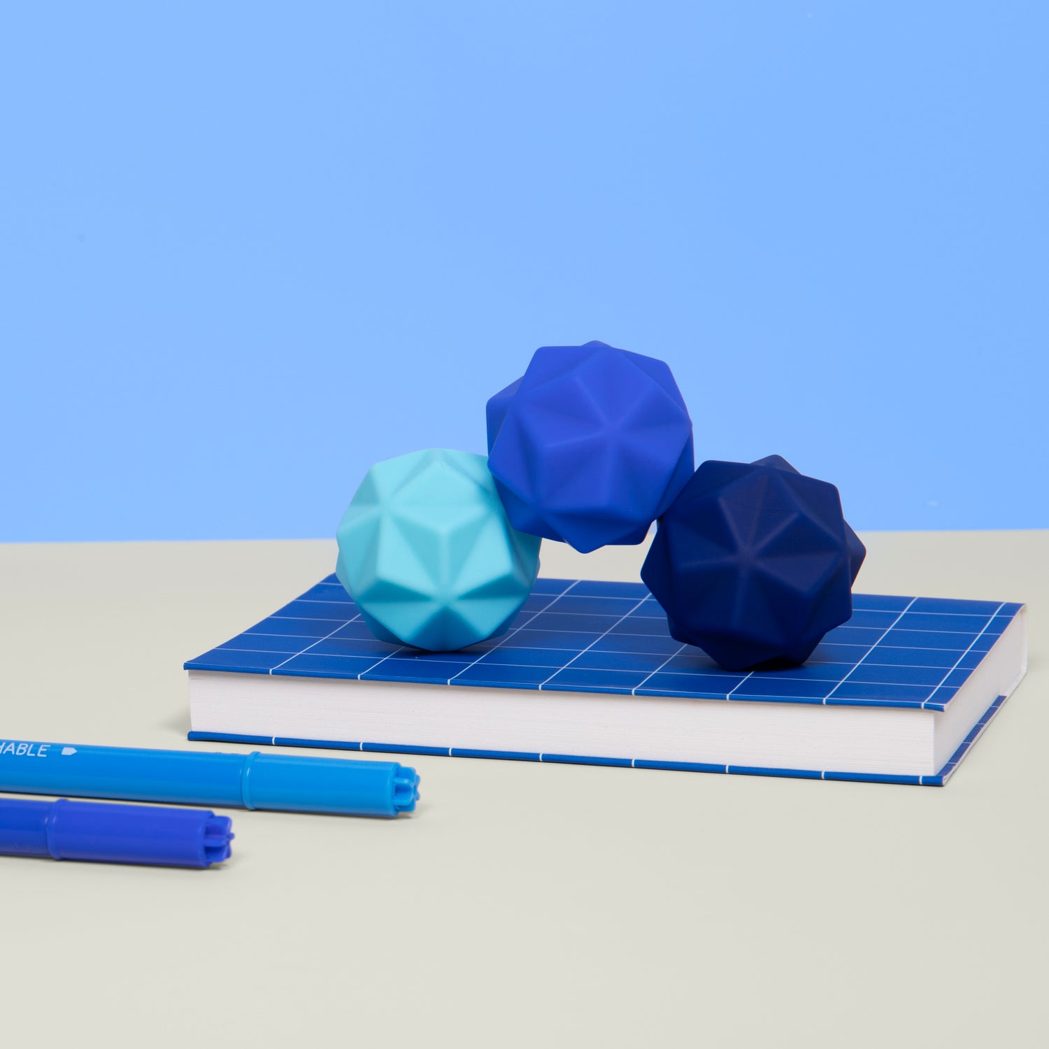Odds Silicone Fidget Magnets Blue Peaks