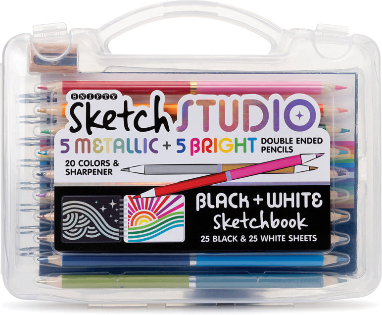Sketch Studio Black & White Sketchbook Travel Set