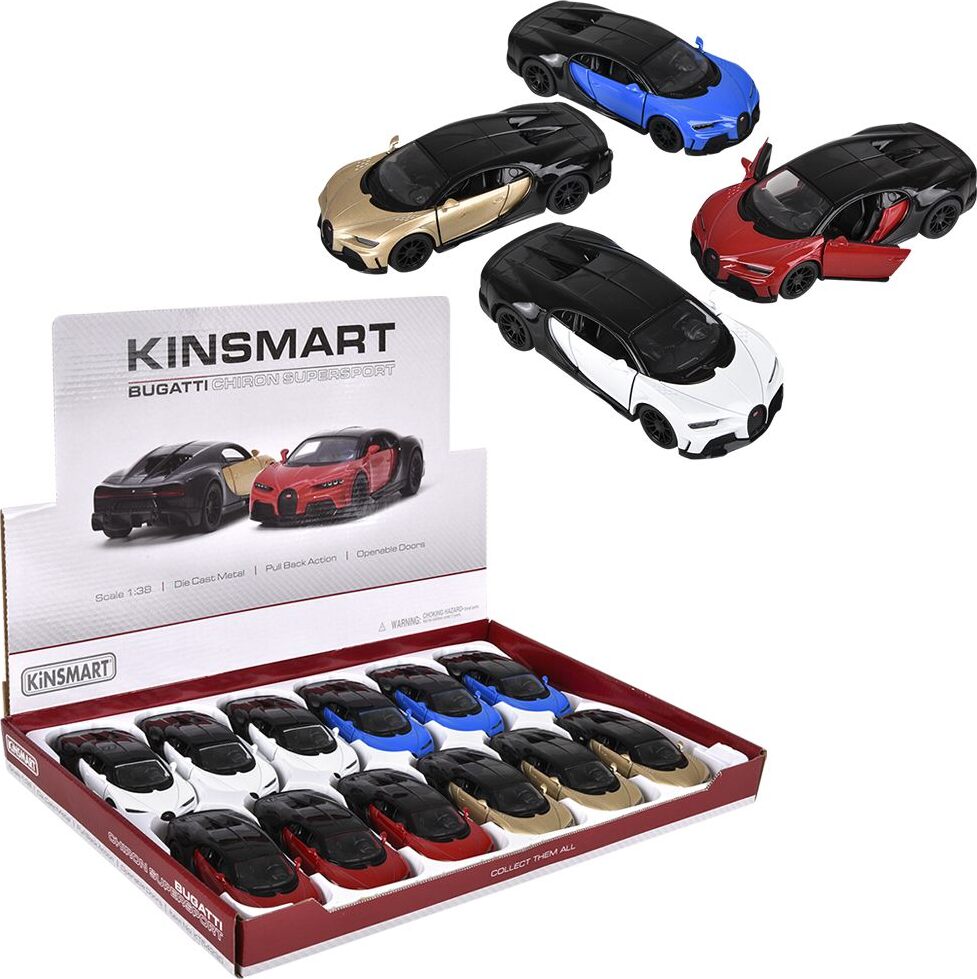 5" Diecast Bugatti Chiron Supersport (assortment - sold individually)