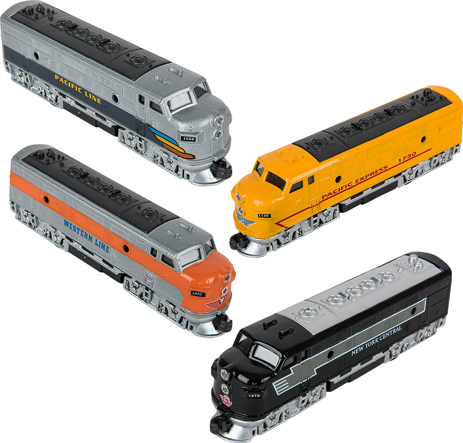 6.5" Die-cast Pull Back Classic Loco Diesel Train