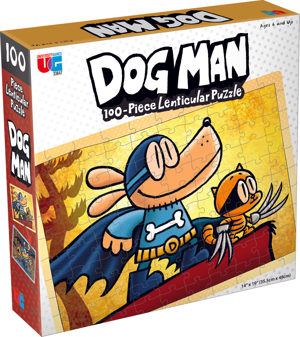 Dog Man Adventures Lenticular 100 Pc. Pzl