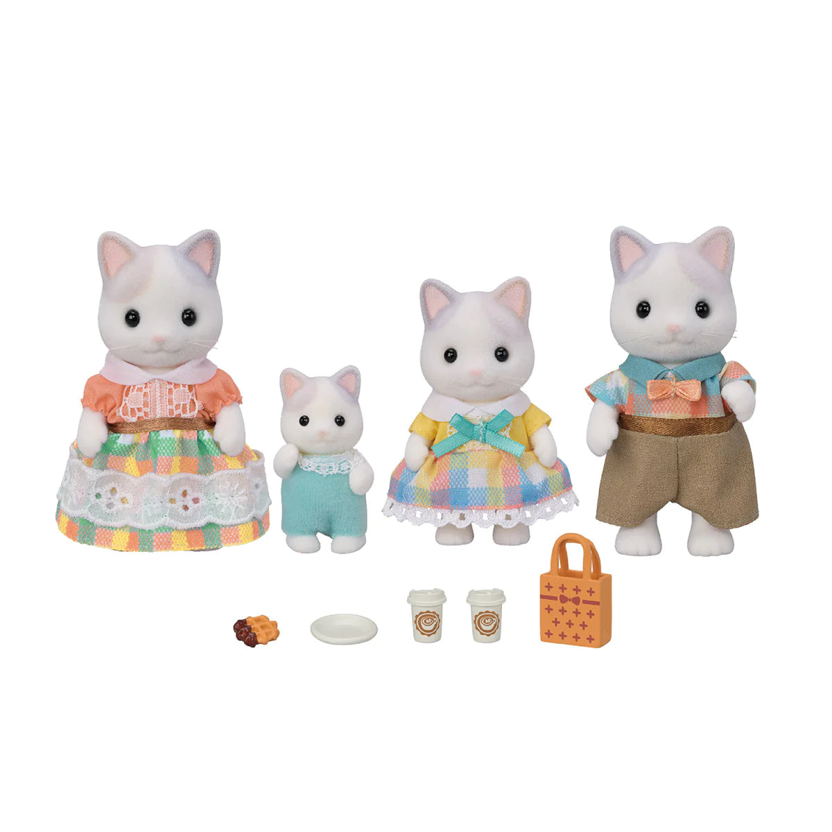 Calico Critter Latte Cat Family