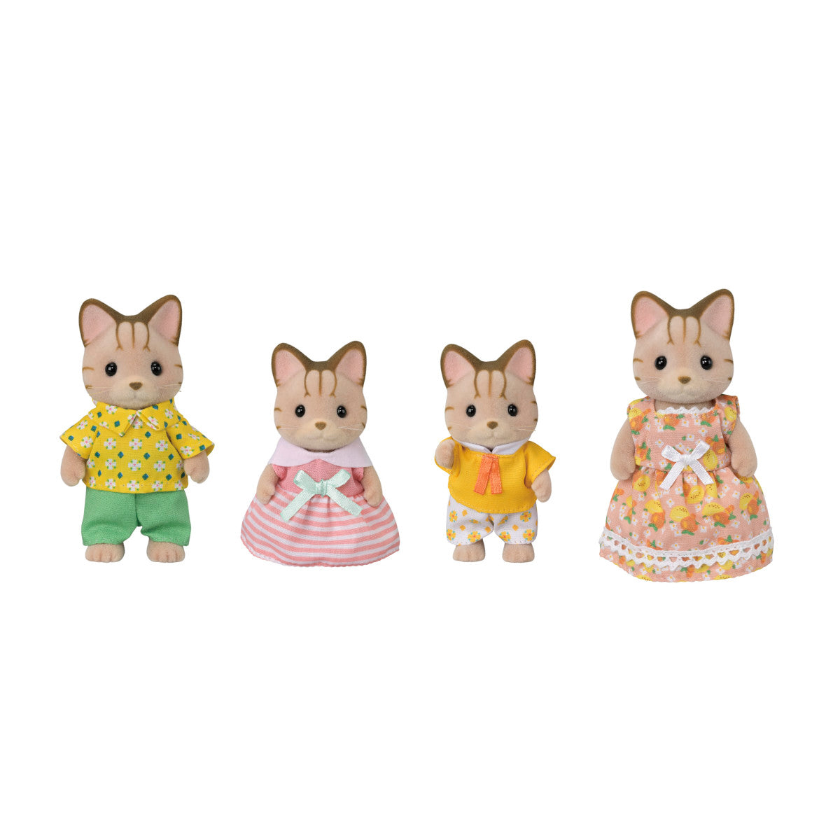Calico Critters Striped Cat Family
