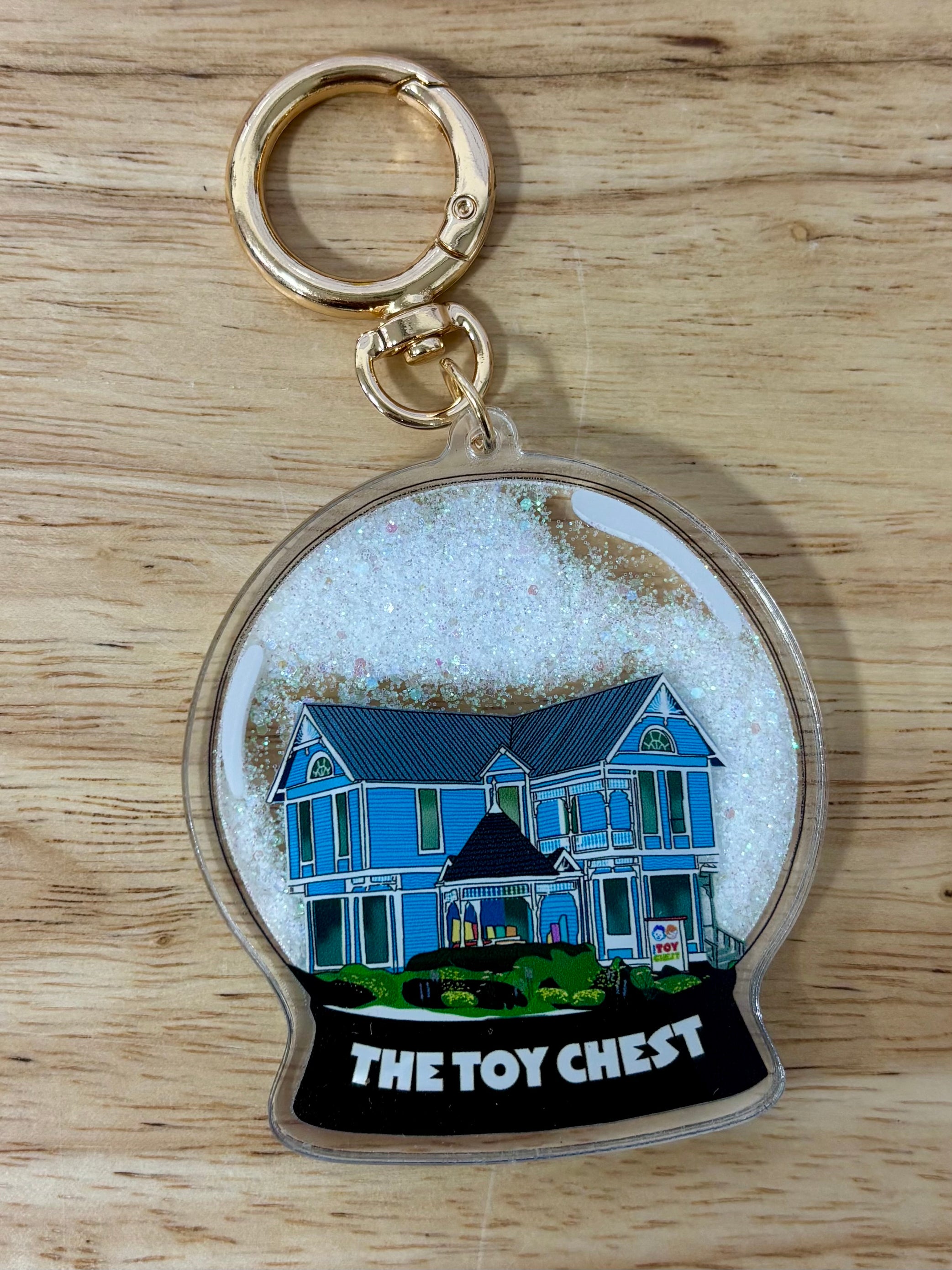 The Toy Chest Snow Globe Keyring