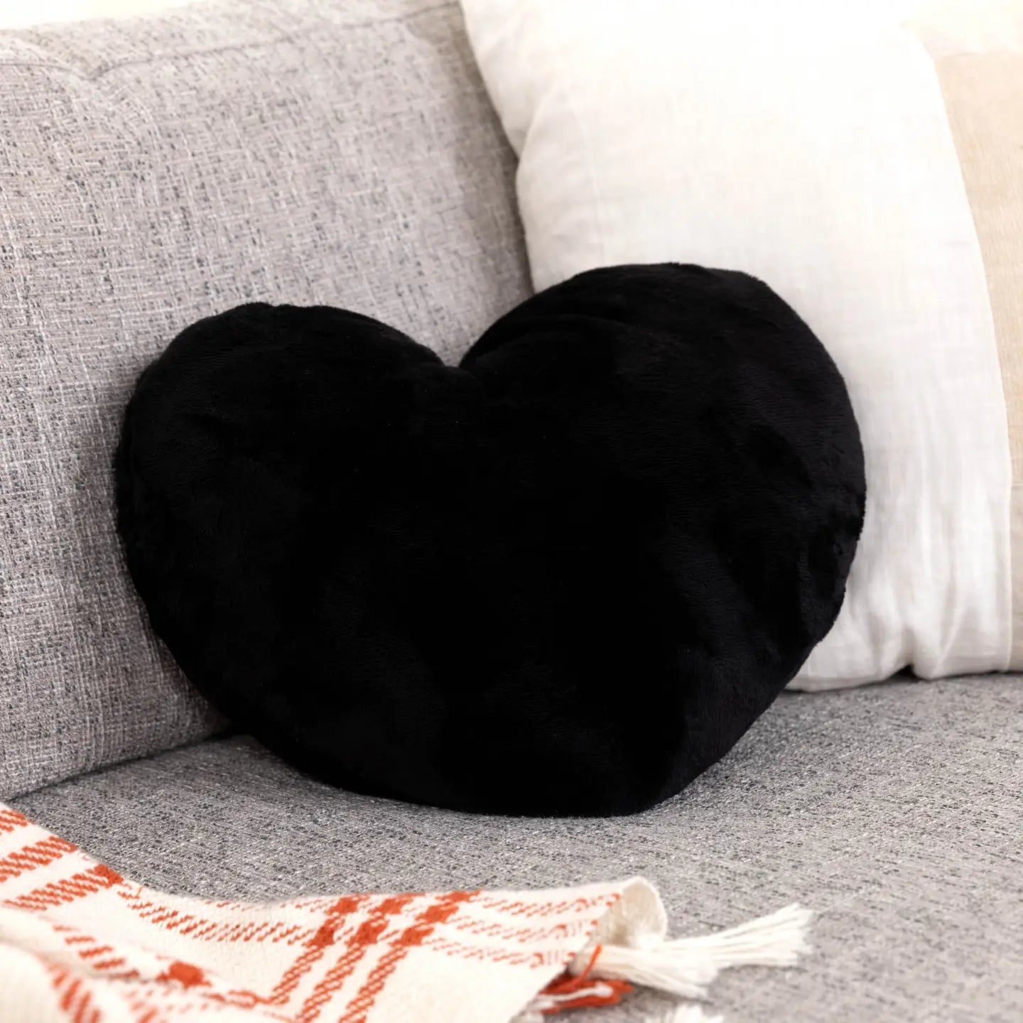 Heart to Hug Pillow - Black