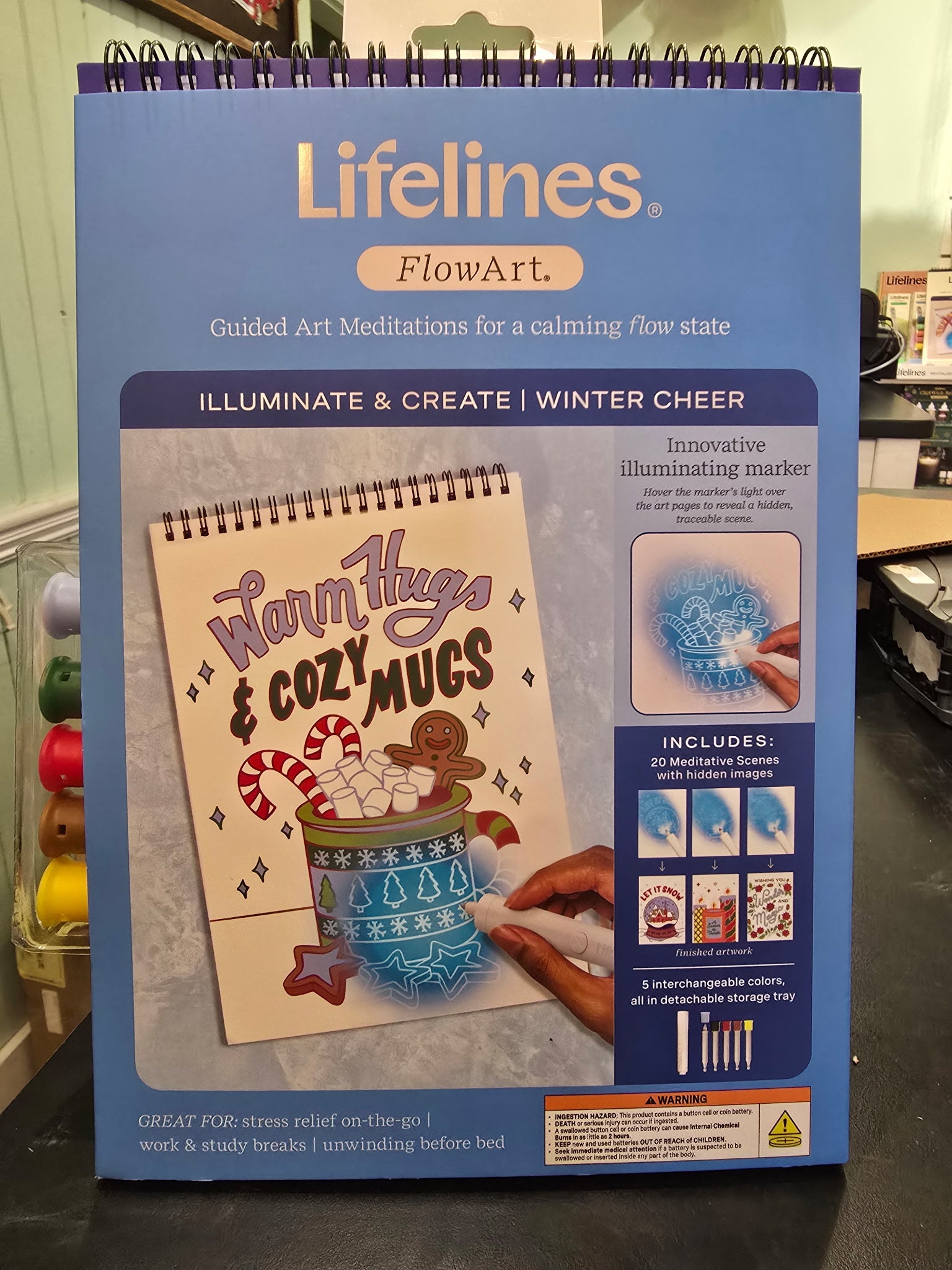 Lifelines FlowArt UV Art Winter Cheer