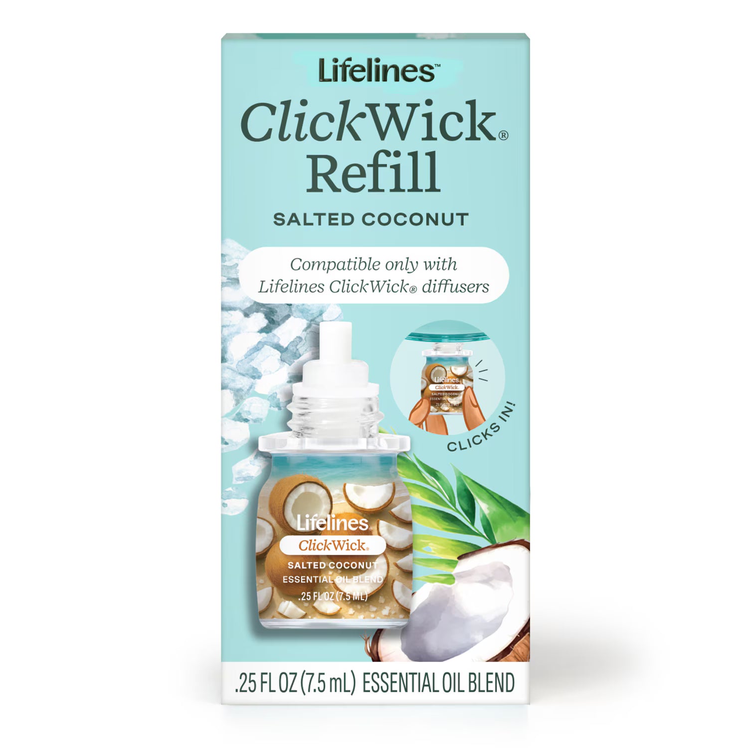 Lifelines ClickWick Refill - Salted Coconut Single Pack