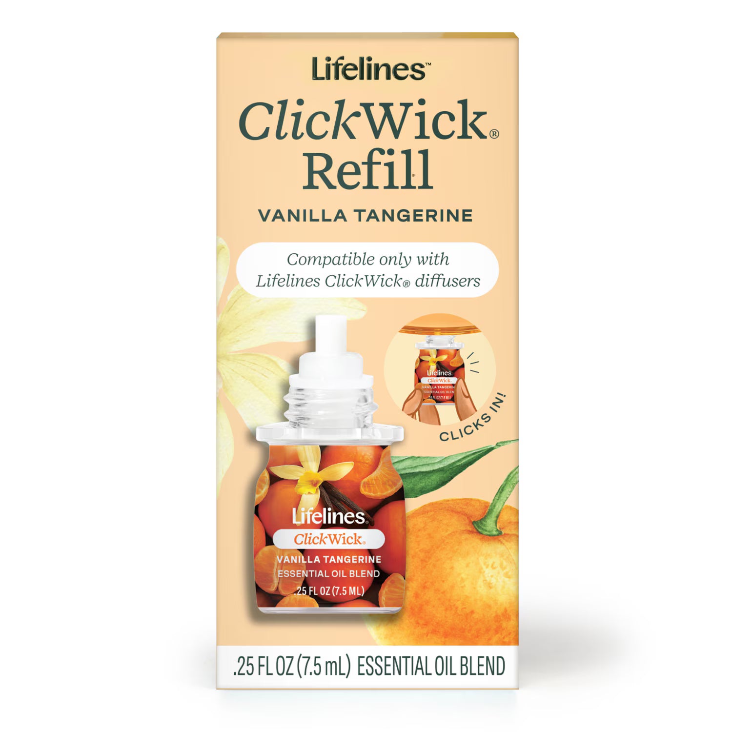 Lifelines ClickWick Refill - Vanilla Tangerine Single Pack