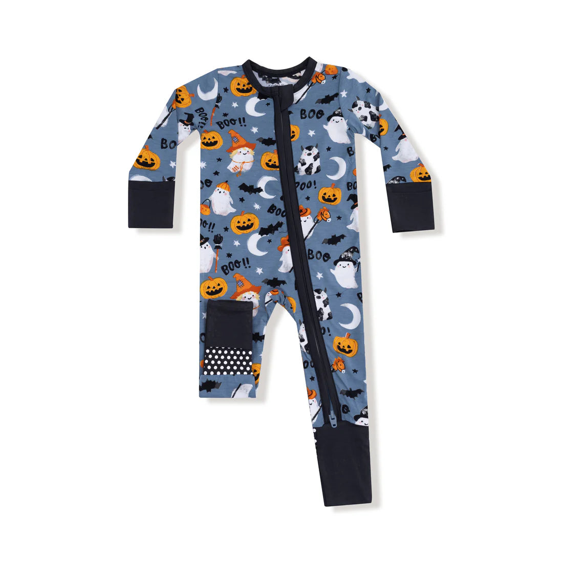 Costumed Ghosts Convertible Romper 6-12M