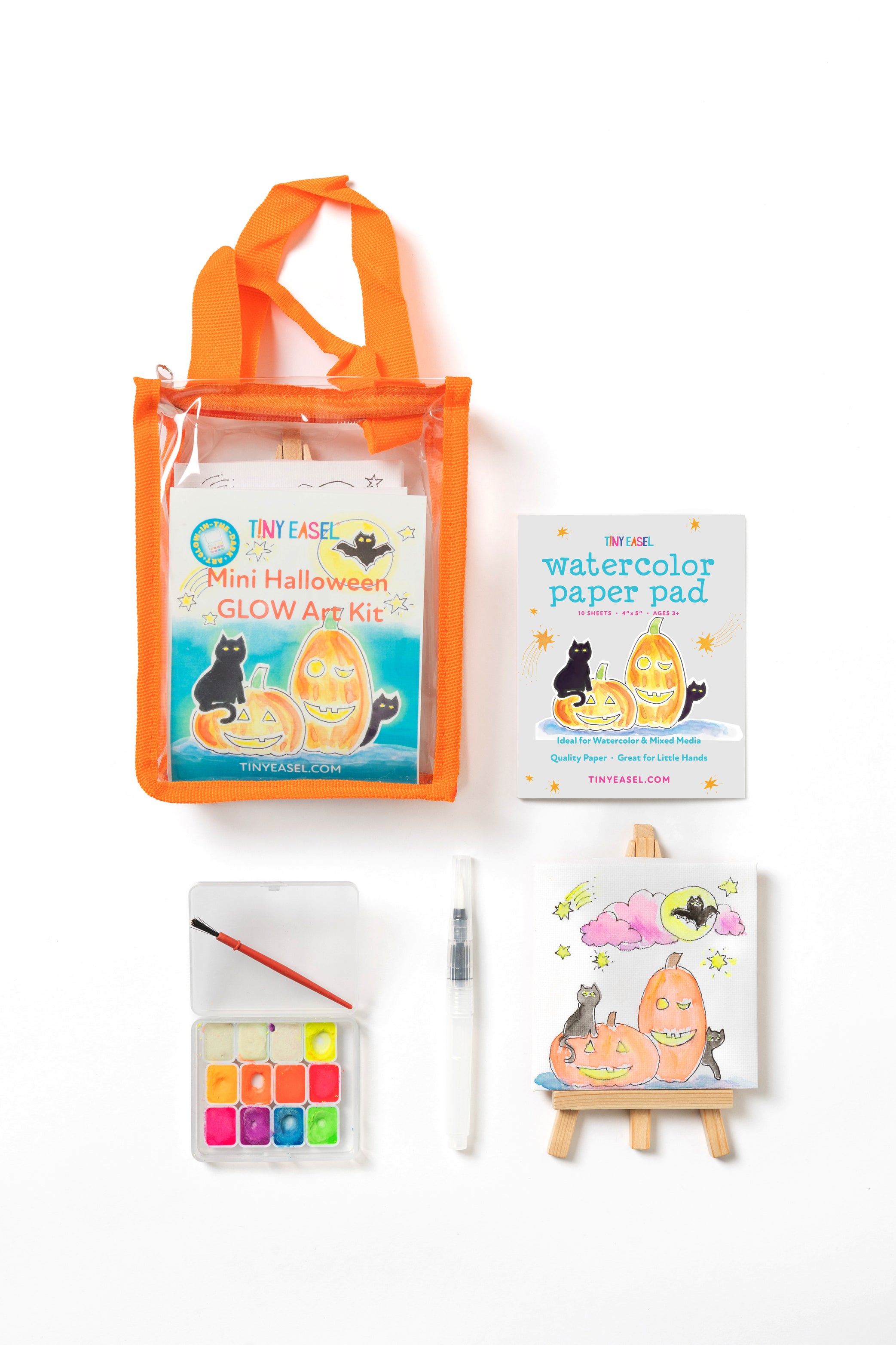 Tiny Easel Glow Halloween Set