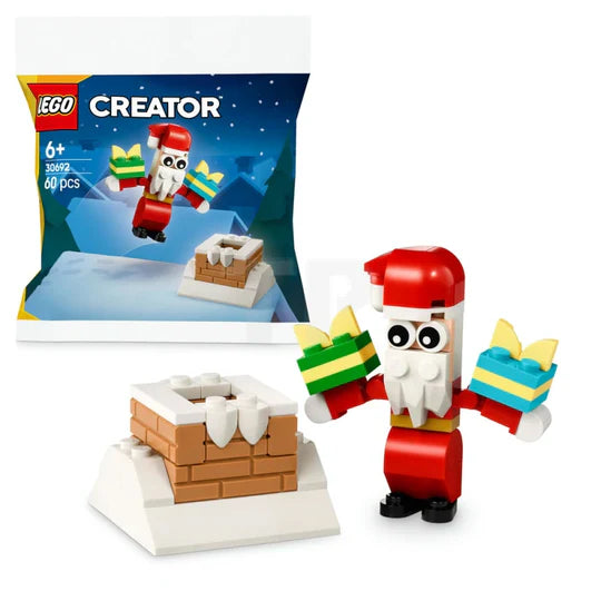 Lego Christmas Chimney Fun with Santa