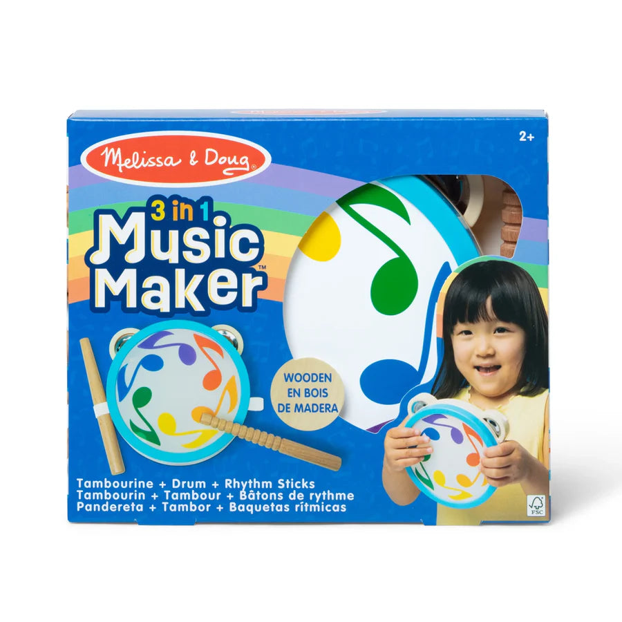 3 in 1 Wooden Music Maker