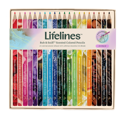 Lifelines 20pc Rub & Sniff Colored Pencils