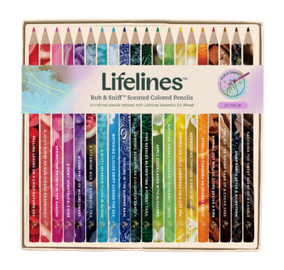 Lifelines 20pc Rub & Sniff Colored Pencils