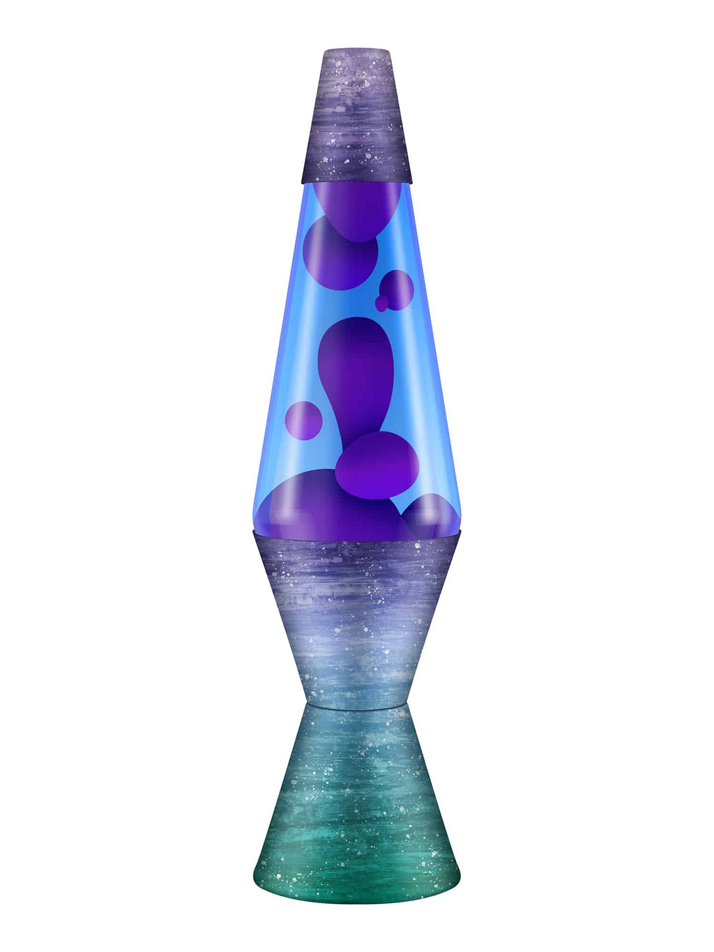 Lava Lamp 14.5" Ceramic Dip Decal Purple/Blue