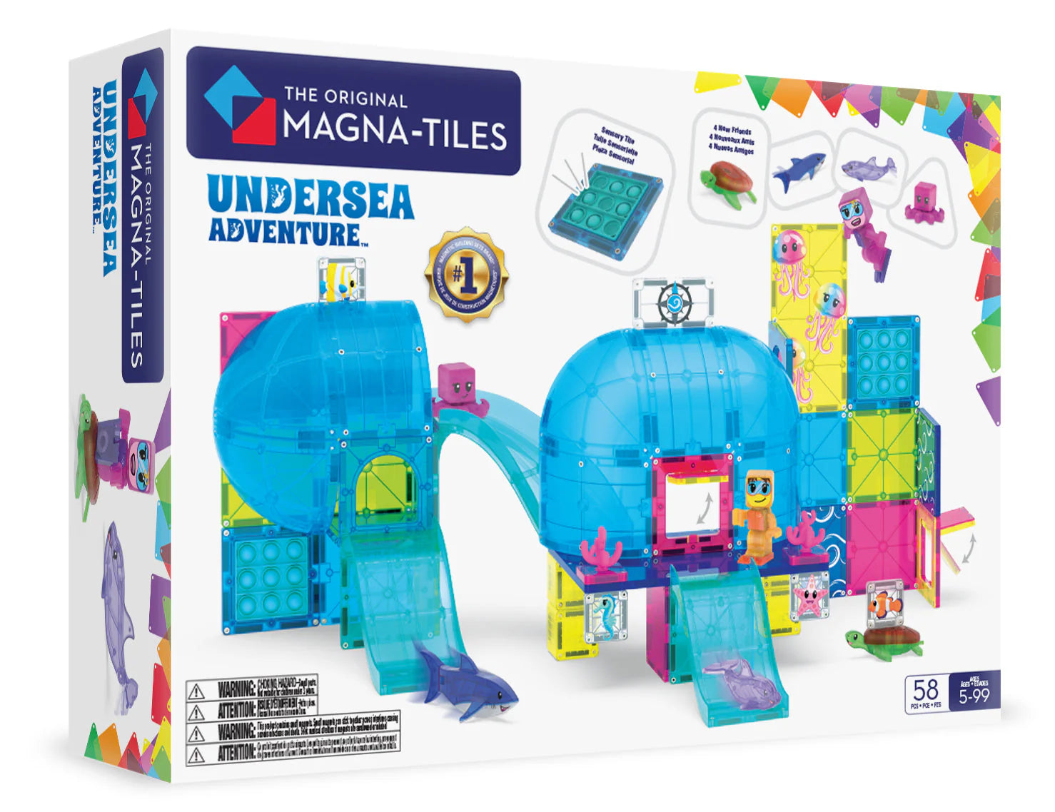 Magnatiles Undersea Adventure 58 Pc Set
