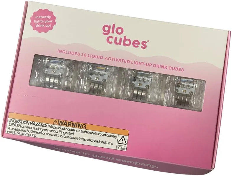 Glo Cubes Pink - 12 pk