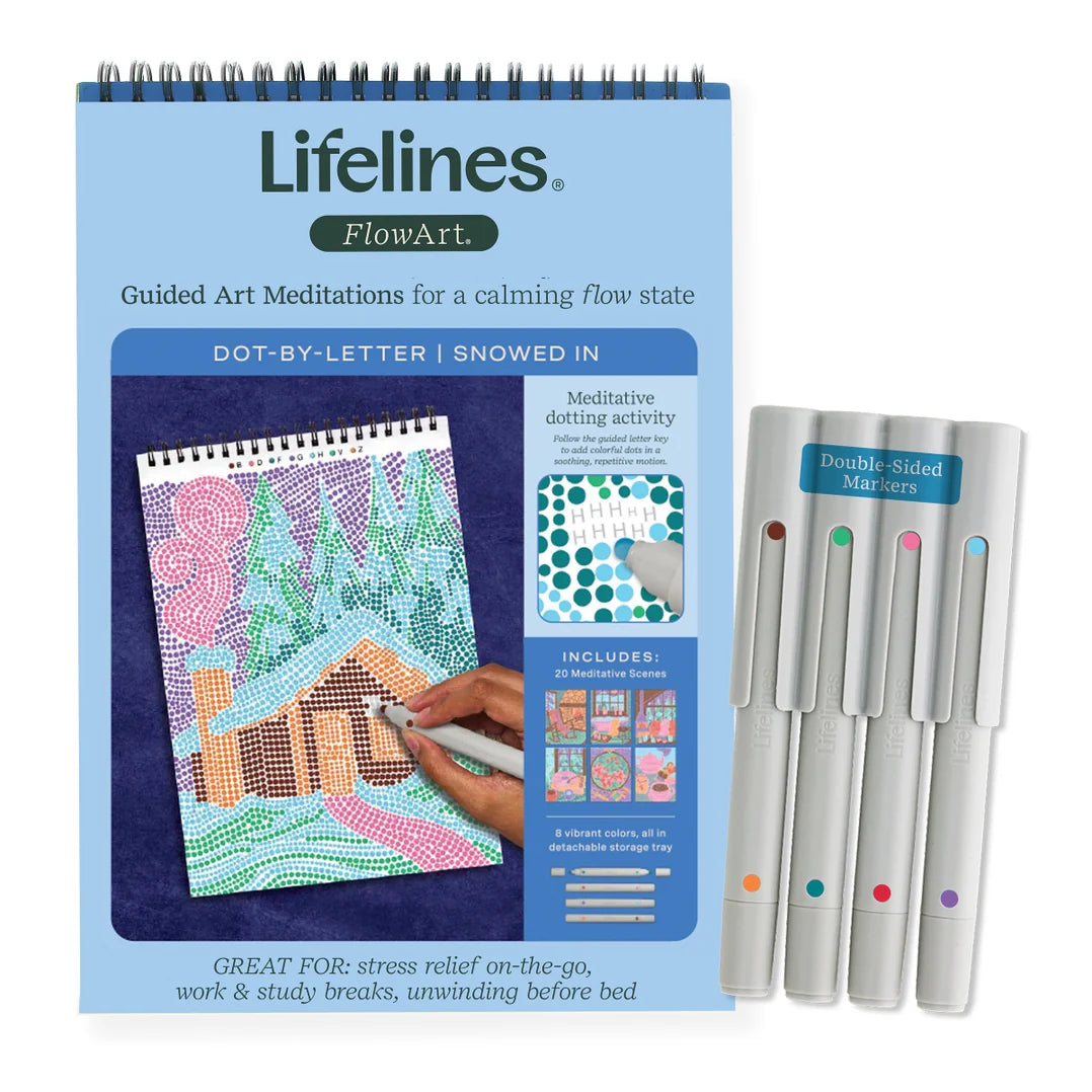 Lifelines Flowart-Dot By Letter - Snowed In Winter