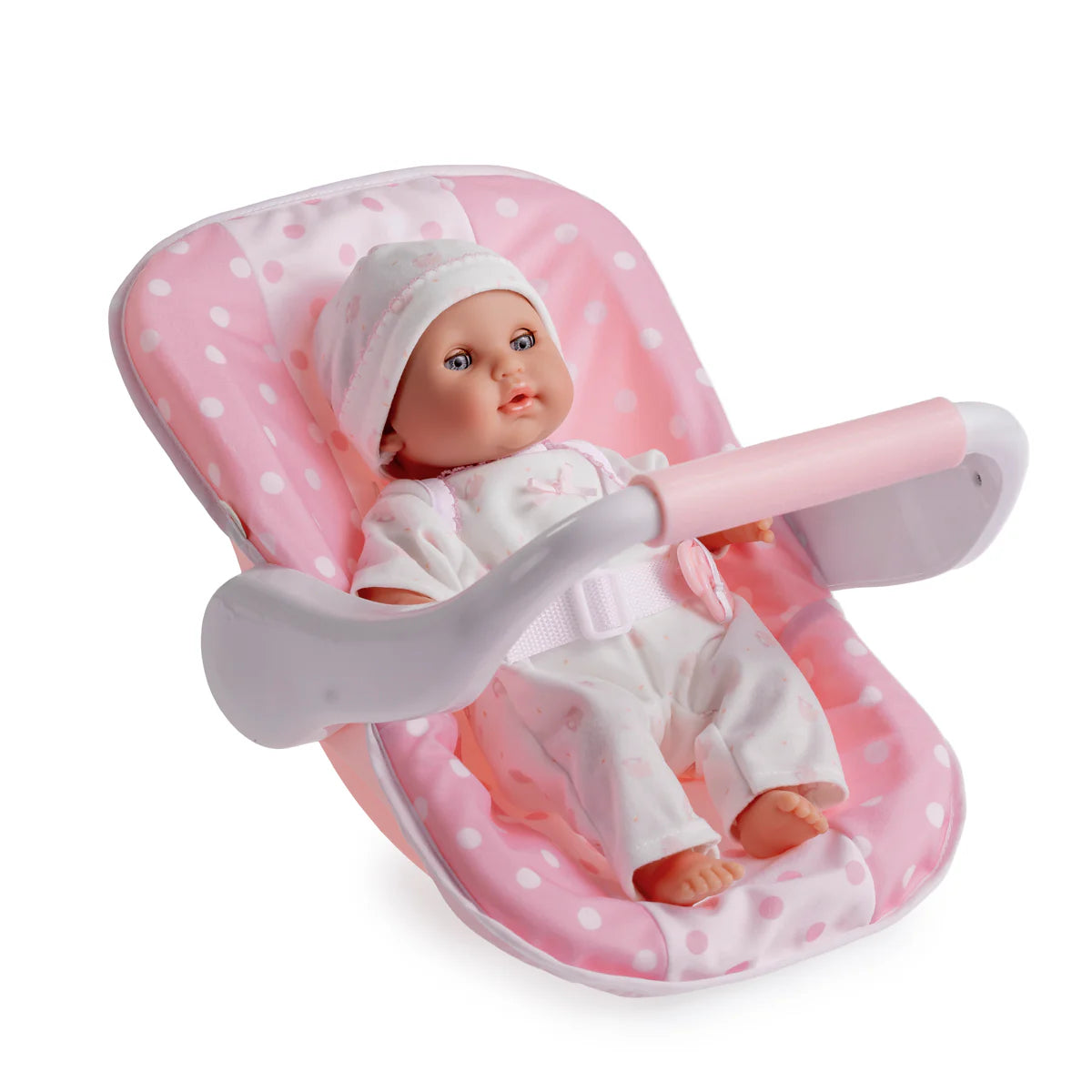 Soft Body Baby Doll with Pink Polka Dot Carrier