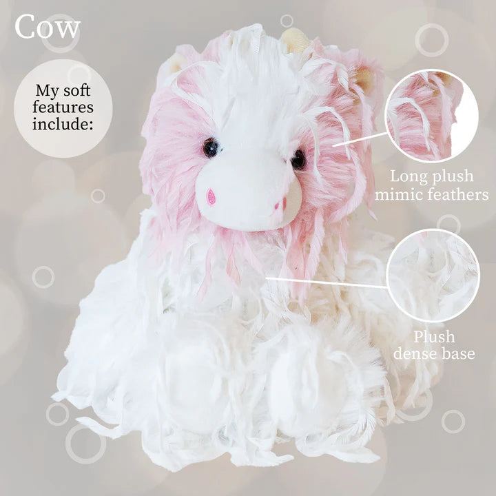 Feathers Strawberry Cow 10"