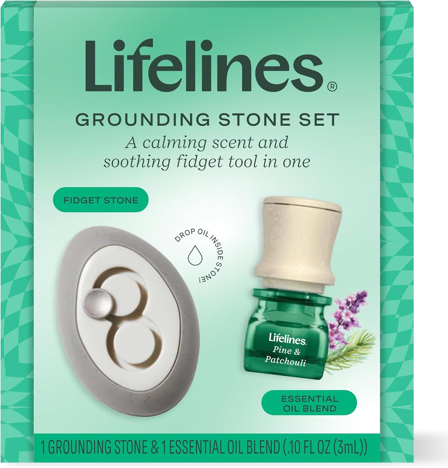 Grounding Stone & Oil Set - Pine & Patchouli