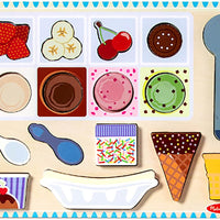 Wooden Magnetic Ice Cream Puzzle & Playset