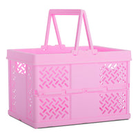 Pink Foldable Storage Tote