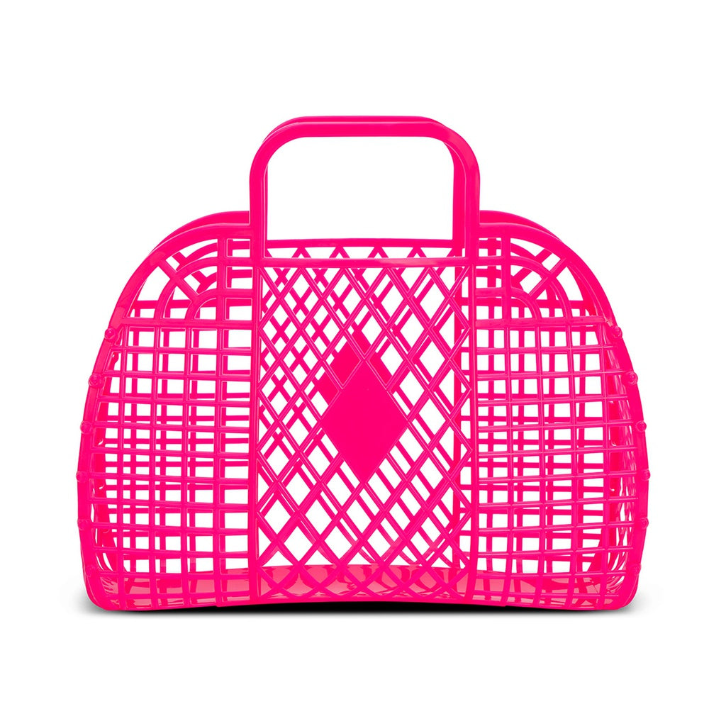 Small Neon Pink Jelly Bag