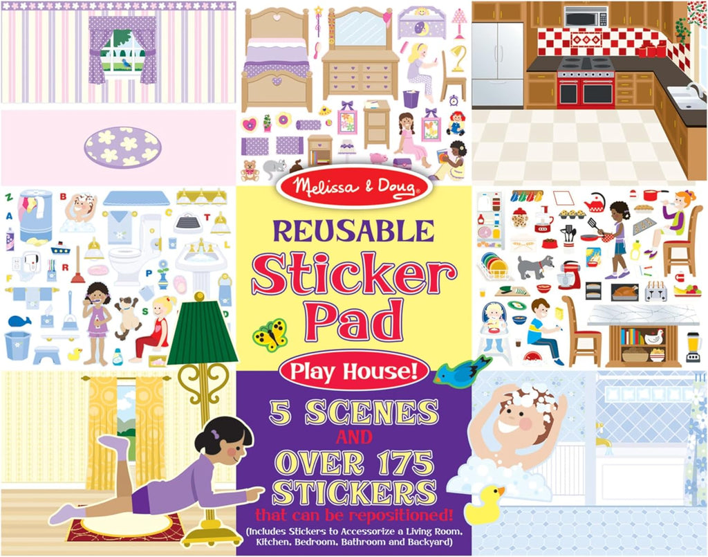 Reuseable Sticker Pad Play House