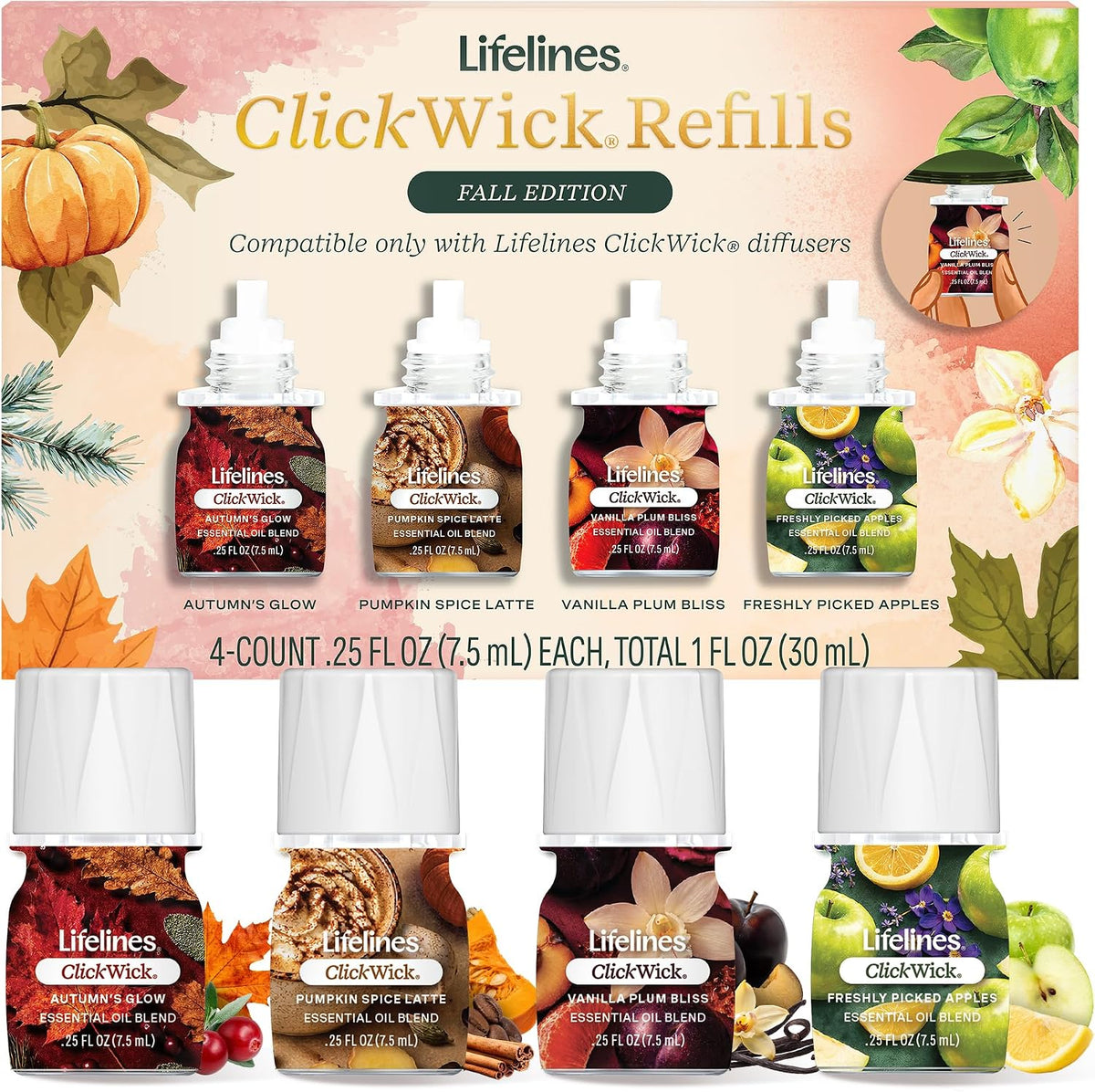 Clickwick Fall Edition 4Pk
