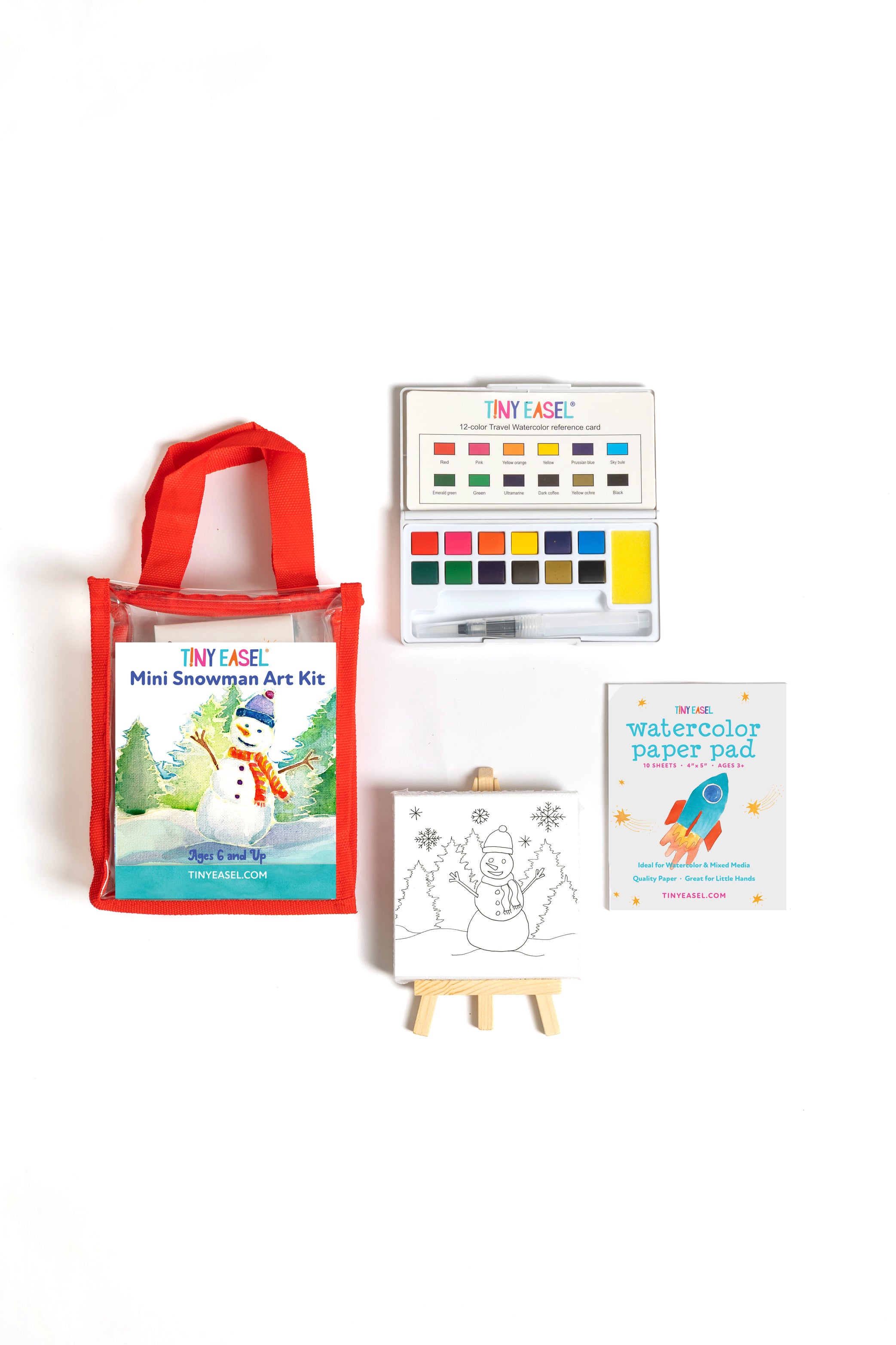 Tiny Easel Mini Snowman Art Kit